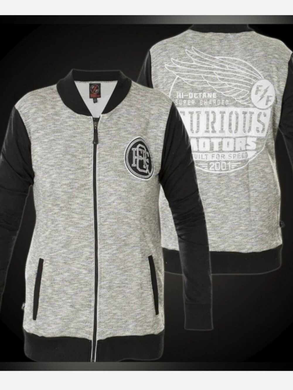 NWT!Fast and Furious Fall Buckle Women's Workout Gym Fitness Bomber Jacket Small